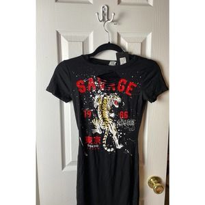 Fashion Nova Savage in Tokyo mini Dress with Slits